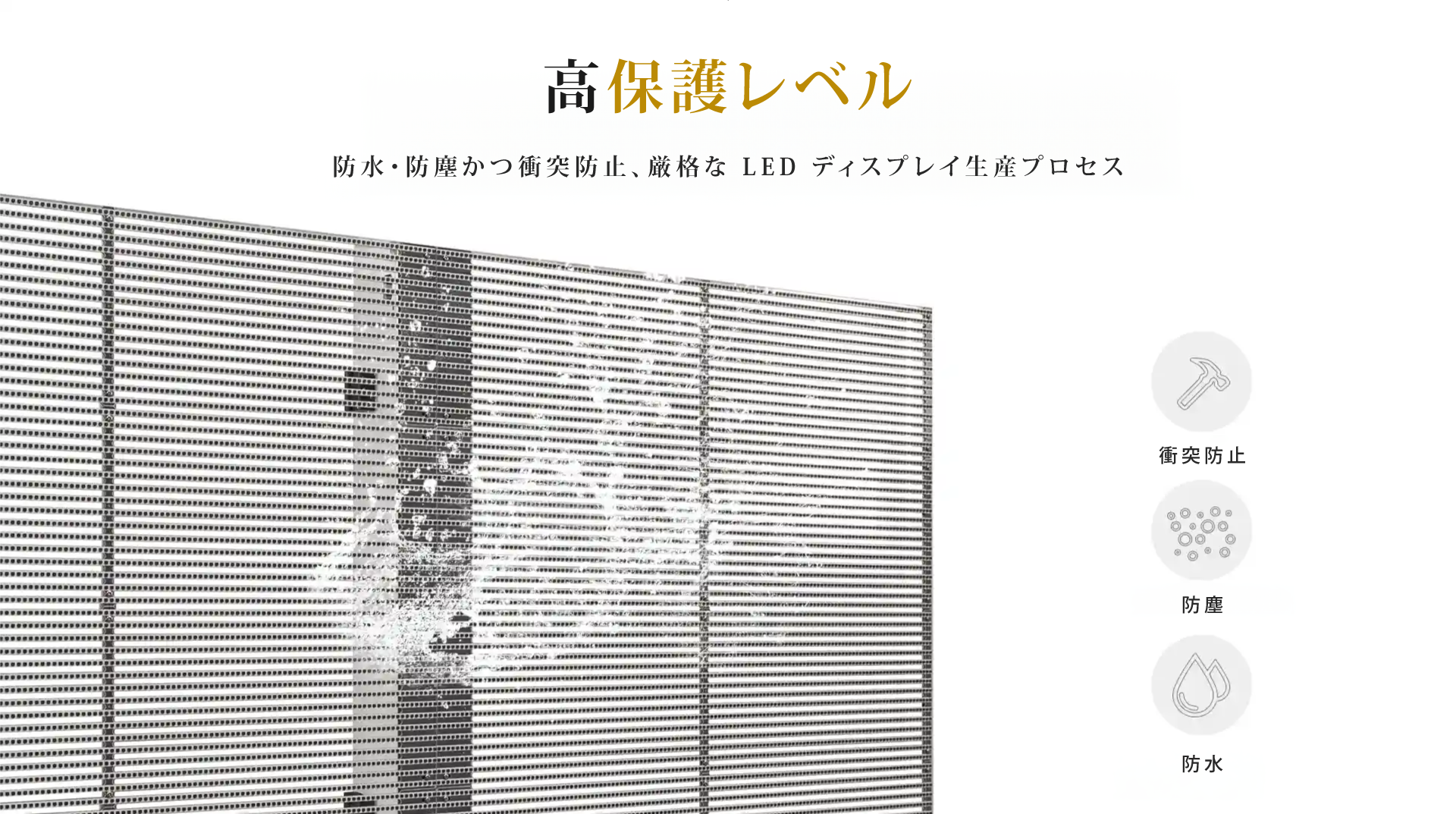 高い保護レベル